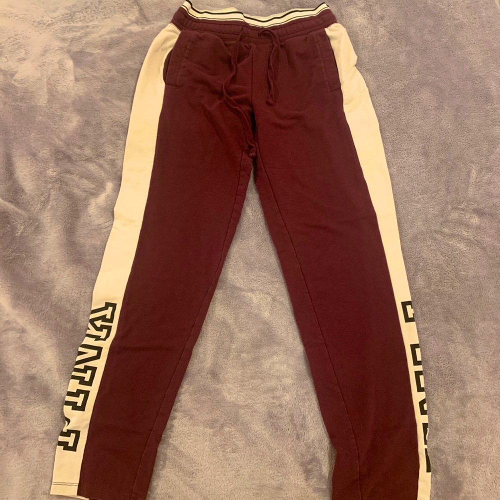 Pink sweatpants, medium